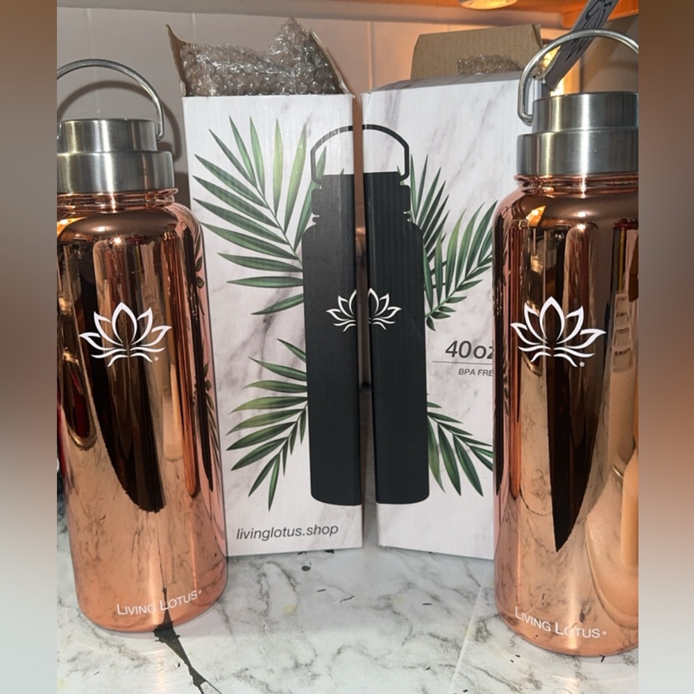 40 oz Rose Gold water bottles